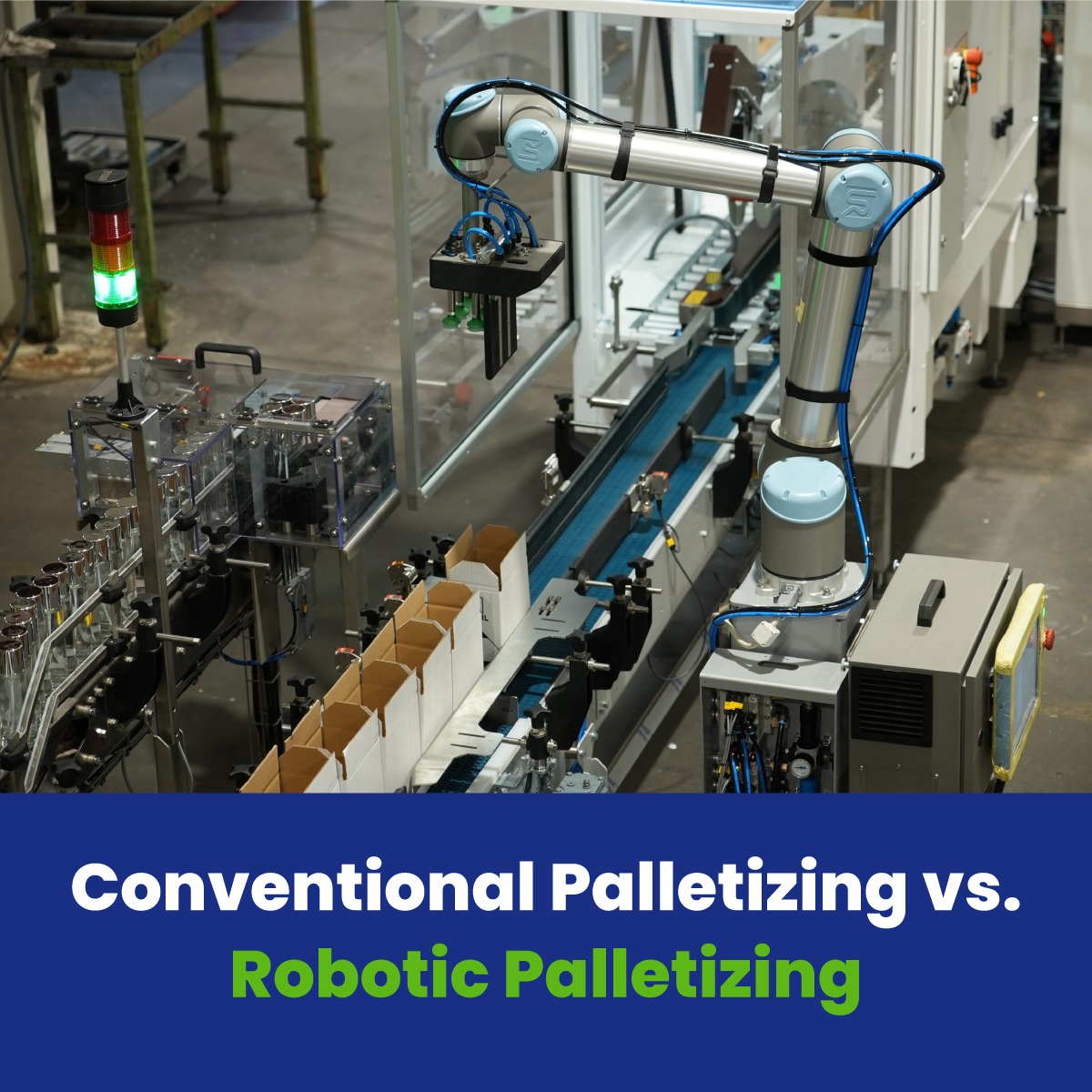 Conventional Palletizing vs. Robotic Palletizing