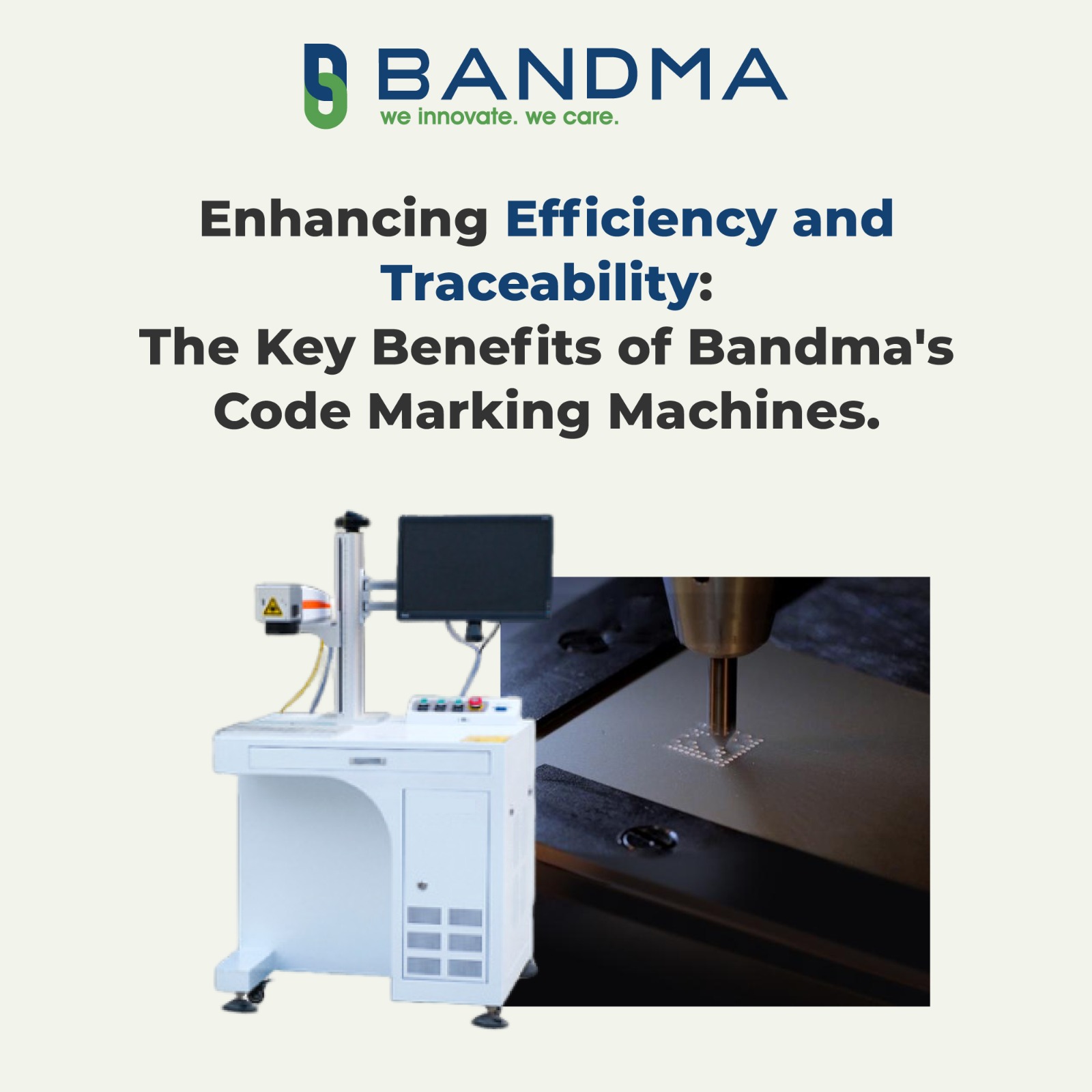 Enhancing Efficiency and Traceability: The Key Benefits of Code Marking Machines by Bandma Packaging