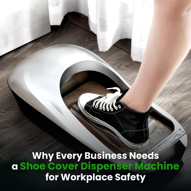 Why Every Business Needs a Shoe Cover Dispenser Machine for Workplace Safety?